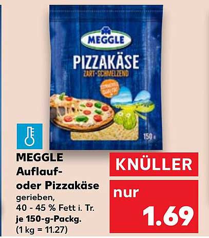 MEGGLE Auflauf- oder Pizzakäse gerieben 150 g