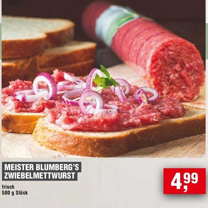 MEISTER BLUMBERG’S ZWIEBELMETTWURST - frisch 500 g Stück