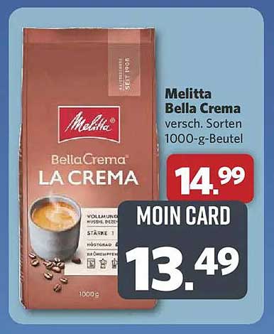 Melitta Bella Crema diverses Sorten 1000-g-Beutel