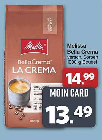 Melitta Bella Crema La Crema 1000-g-Beutel