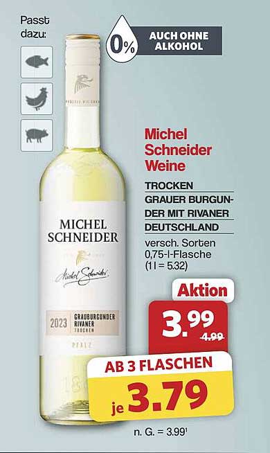 Michel Schneider Weine - Trocken Grauer Burgunder mit Rivaner Deutschland