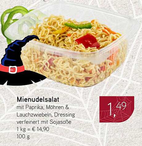 Mienudelsalat mit Paprika, Möhren & Lauchzwiebeln