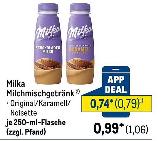 Milka Milchmischgetränk – Schokoladenmilch & Karamell