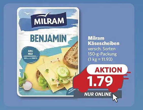 Milram Käse Scheiben 150-g-Packung