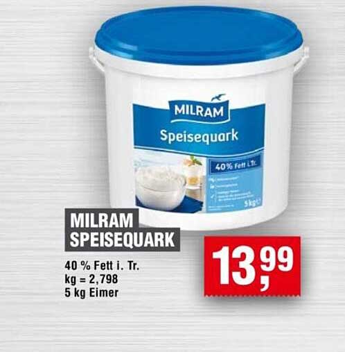 MILRAM Speisequark 40% Fett i. Tr.