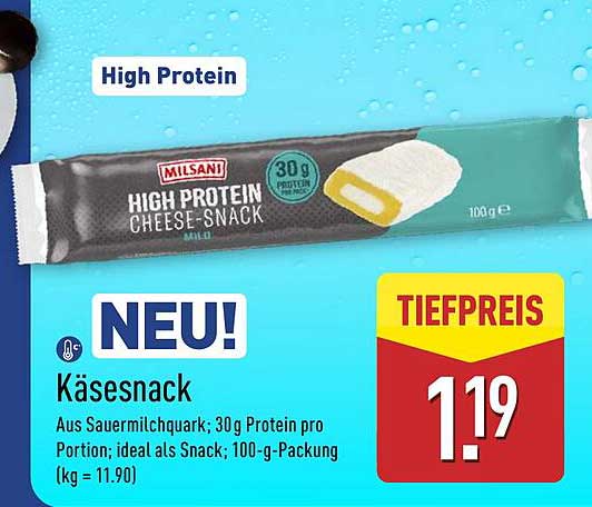 Milsani High Protein Käsesnack 100g