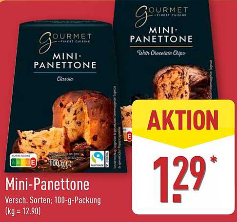 Mini-Panettone - Verschiedene Sorten, 100-g-Packung