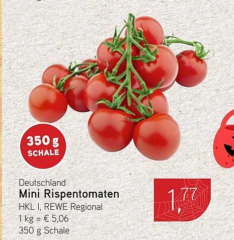 Mini Rispentomaten 350 g Schale