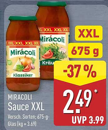MIRÁCOLI Sauce XXL 675 g - Verschiedene Sorten