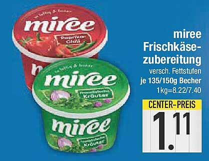 miree Frischkäsezubereitung - Paprika Chili & Kräuter