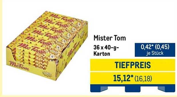 Mister Tom – 36 x 40-g-Karton
