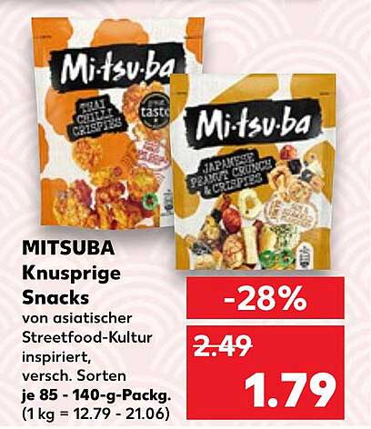 MITSUBA Knusprige Snacks von asiatischer Streetfood-Kultur
