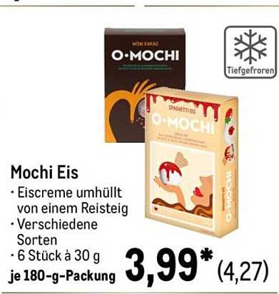 Mochi Eis - Eisceme umhüllt von einem Reisteig