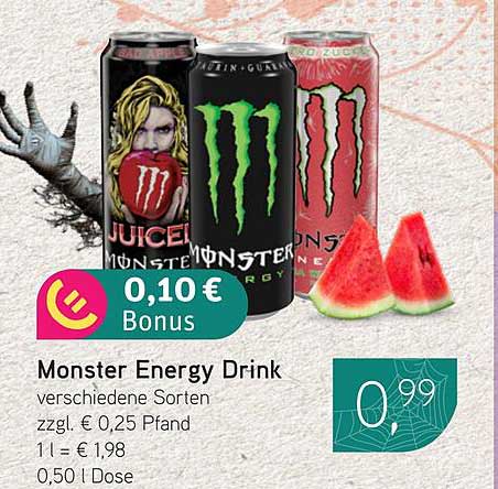 Monster Energy Drink - verschiedene Sorten