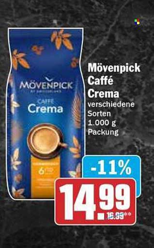 Mövenpick Caffé Crema verschiedene Sorten 1.000 g Packung