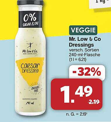 Mr. Low & Co. Caesar Dressing 240 ml