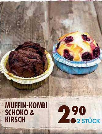 Muffin-Kombi Schoko & Kirsch