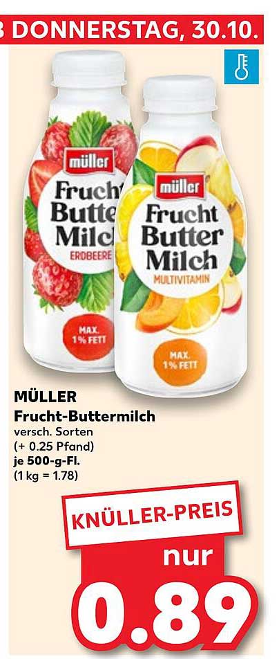 MÜLLER Frucht-Buttermilch verschiedene Sorten