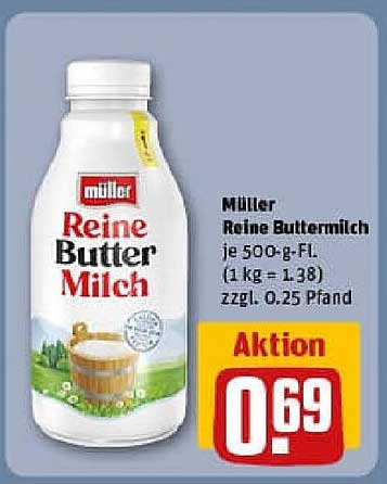 Müller Reine Buttermilch 500 g - jetzt im Angebot!