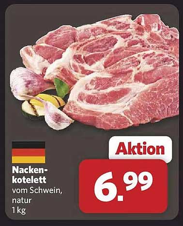 Nackensteak vom Schwein, natur – 1 kg zum Aktionspreis