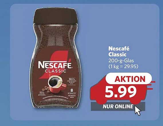 Nescafé Classic 200-g-Glas - Online Angebot