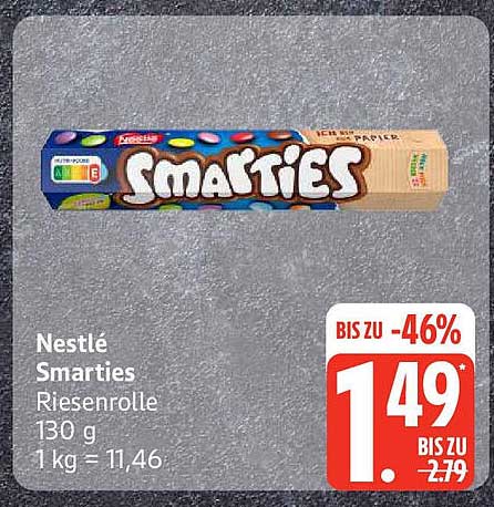 Nestlé Smarties Riesenrolle 130 g