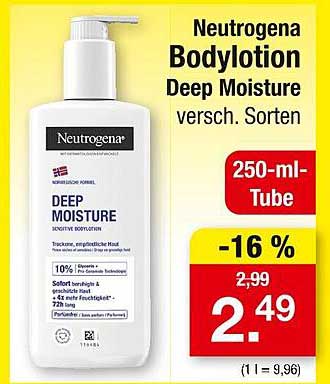 Neutrogena Bodylotion Deep Moisture 250 ml