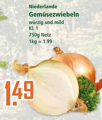Niederlande Gemüsezwiebeln würzig und mild Kl. 1 750g Netz