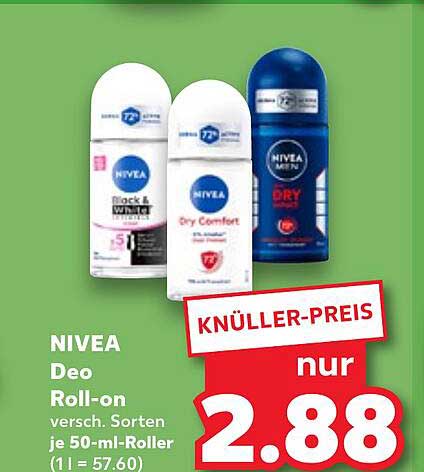 NIVEA Deo Roll-on - Verschiedene Sorten 50 ml