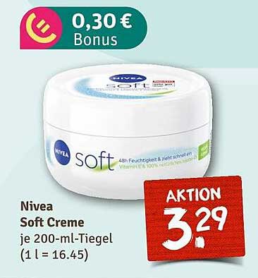 Nivea Soft Creme 200 ml für nur 3,29 €