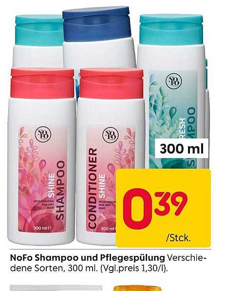 NoFo Shampoo und Pflegespülung 300 ml - Verschiedene Sorten