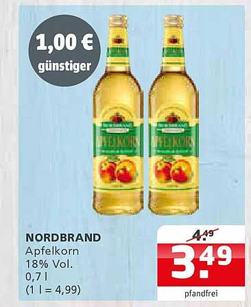 NORDBRAND Apfelkorn 18% Vol. 0,7 l