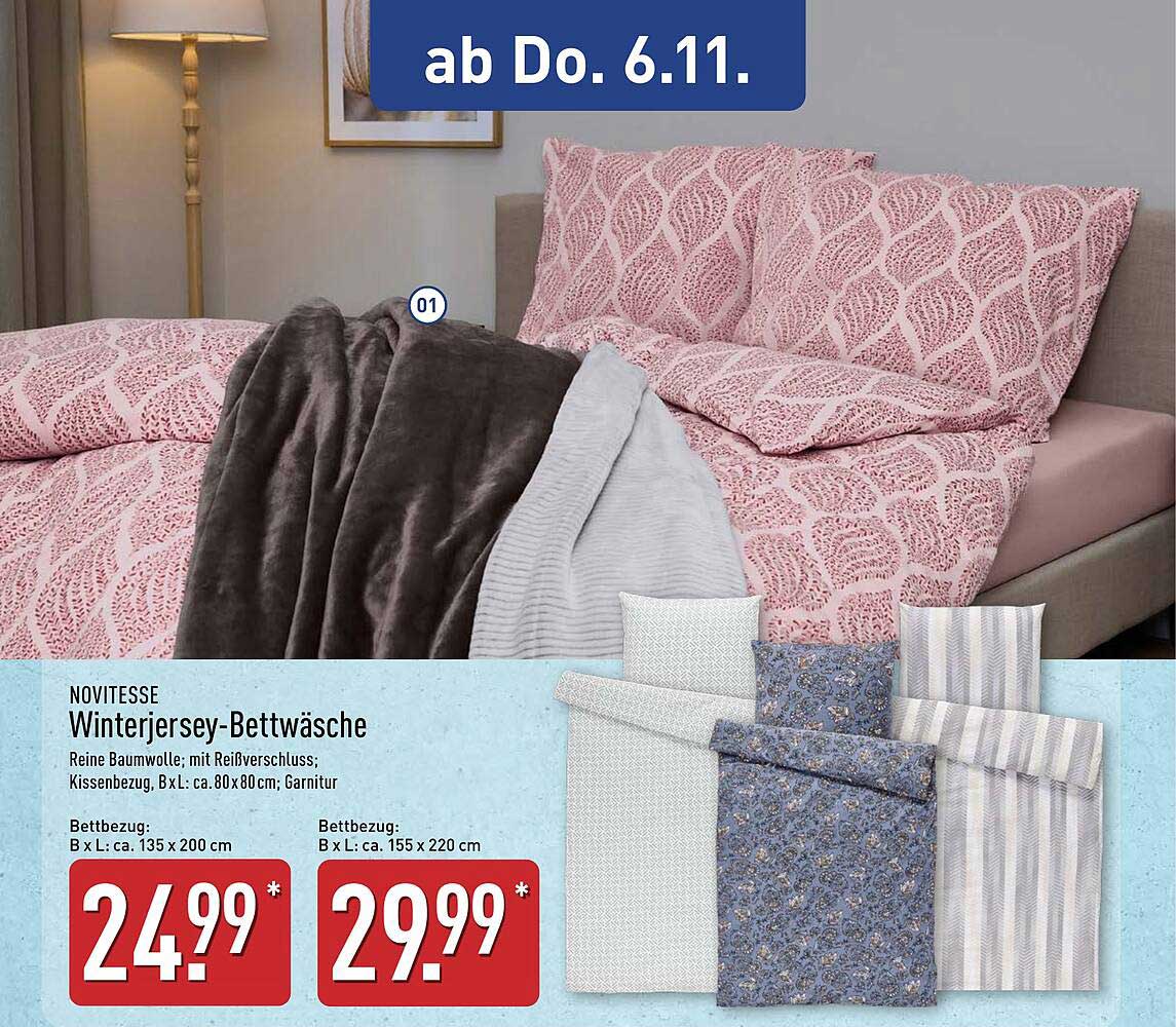 NOVITISSE Winterjersey-Bettwäsche