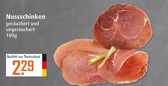 Nuss-Schinken geräuchert und ungeräuchert 100g