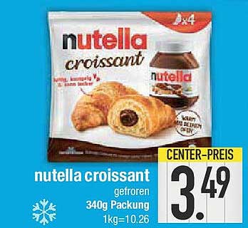nutella croissant gefroren 340g