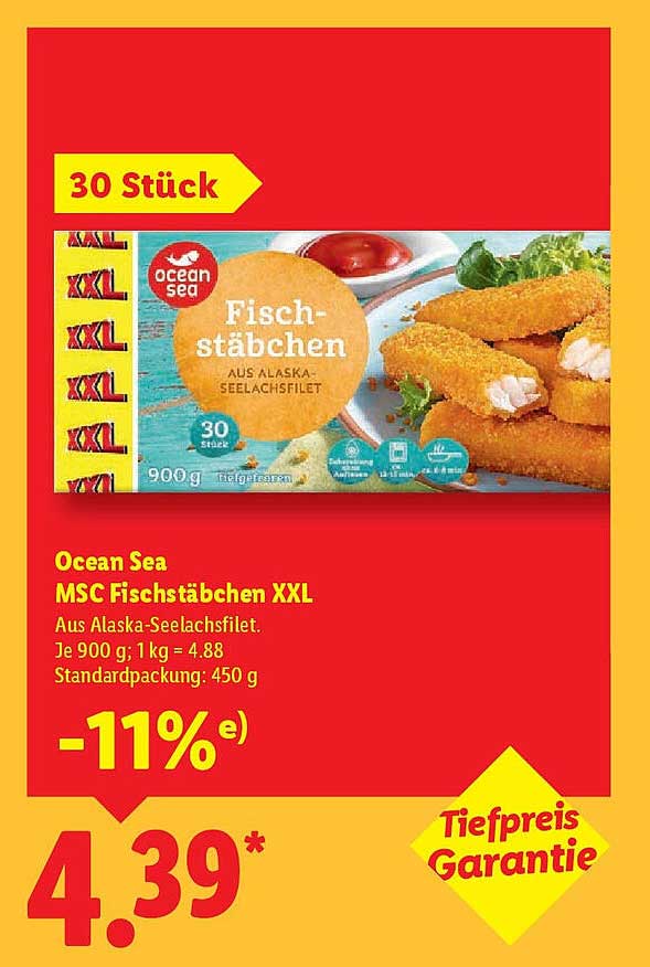 Ocean Sea MSC Fischstäbchen XXL