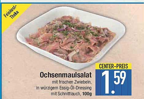 Ochsenmaulsalat mit frischen Zwiebeln, 100g