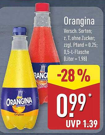 Orangina 0,5-Liter-Flasche – frisch und spritzig!