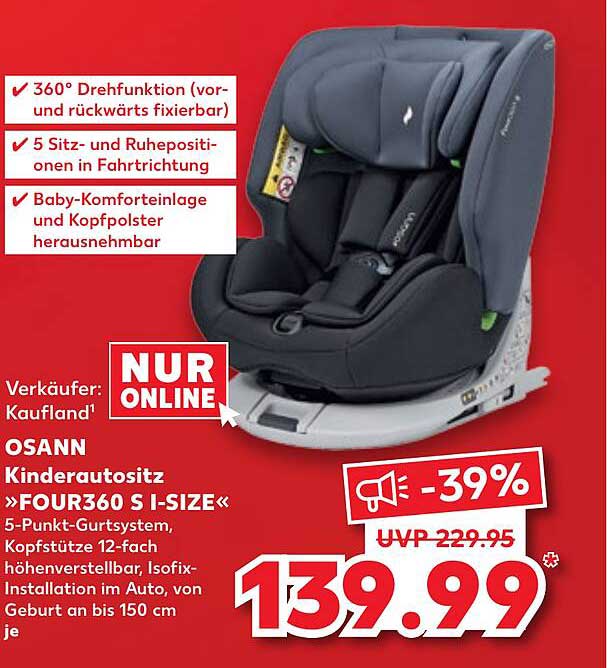 OSANN Kindersitz »FOUR360 S I-SIZE«
