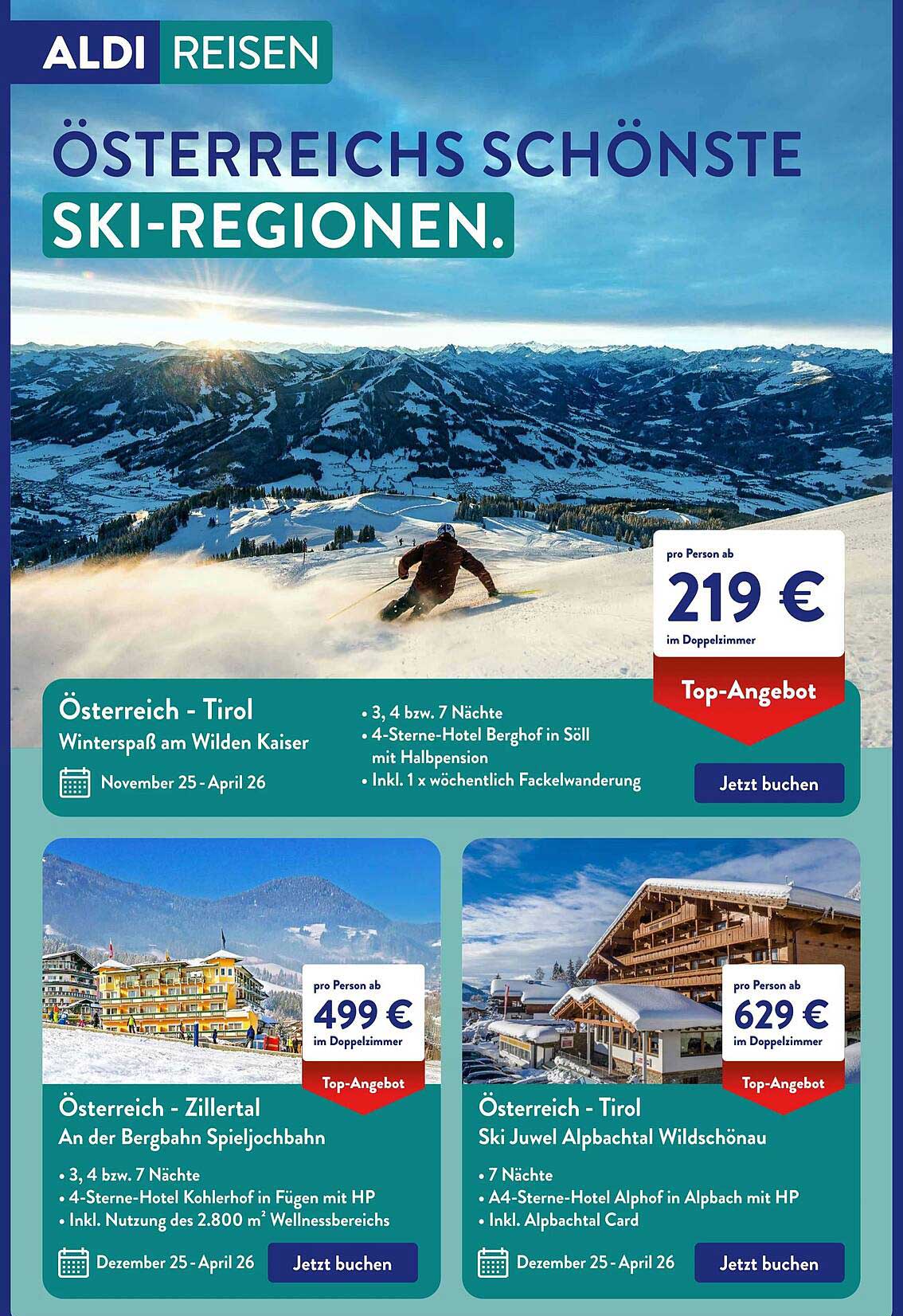 Österreich - Tirol: Winterspaß am Wilden Kaiser