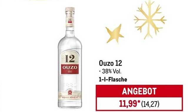Ouzo 12 - 1-l-Flasche | 38% Vol.