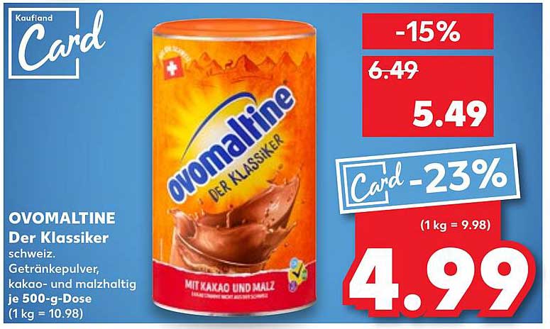 OVOMALTINE Der Klassiker 500-g-Dose