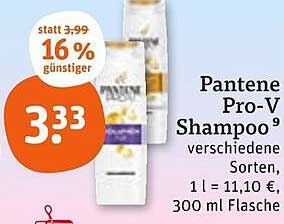 Pantene Pro-V Shampoo, verschiedene Sorten, 300 ml Flasche