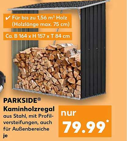 PARKSIDE® Kaminholzregal aus Stahl