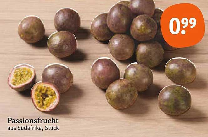 Passionsfrucht aus Südafrika, Stück