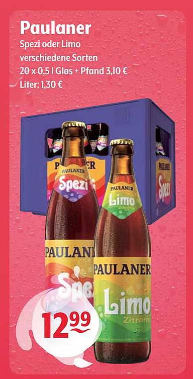 Paulaner Spezi oder Limo verschiedene Sorten