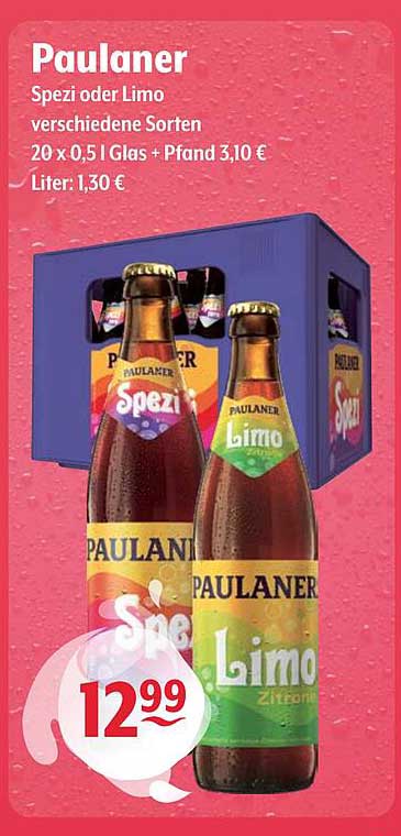 Paulaner Spezi oder Limo verschiedene Sorten