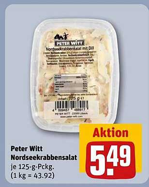 Peter Witt Nordseekrabben-Salat mit Dill je 125-g-Pckg.