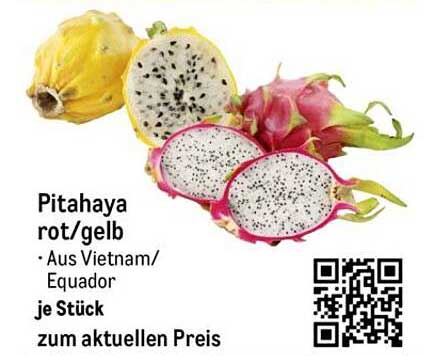 Pitahaya rot/gelb – Aus Vietnam/Ecuador