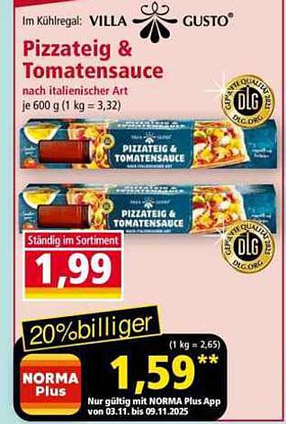 Pizzateig & Tomatensauce nach italienischer Art